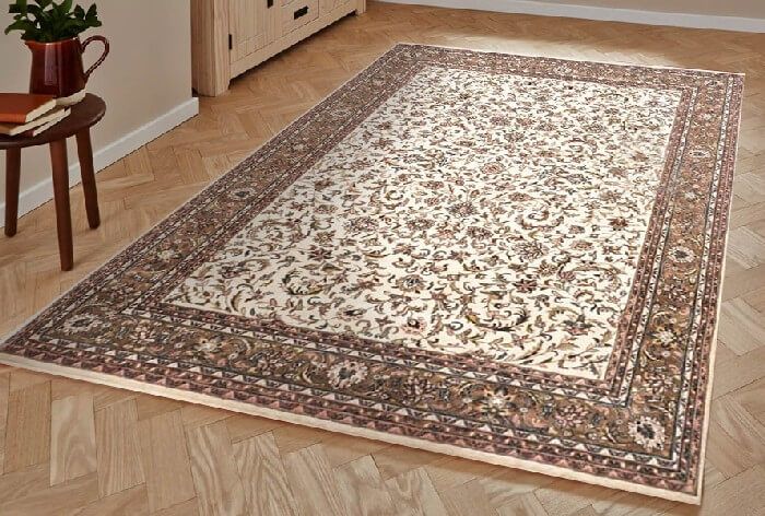 Ковер ручной работы 100% шерсть Kashan 7-52 Creme Brown