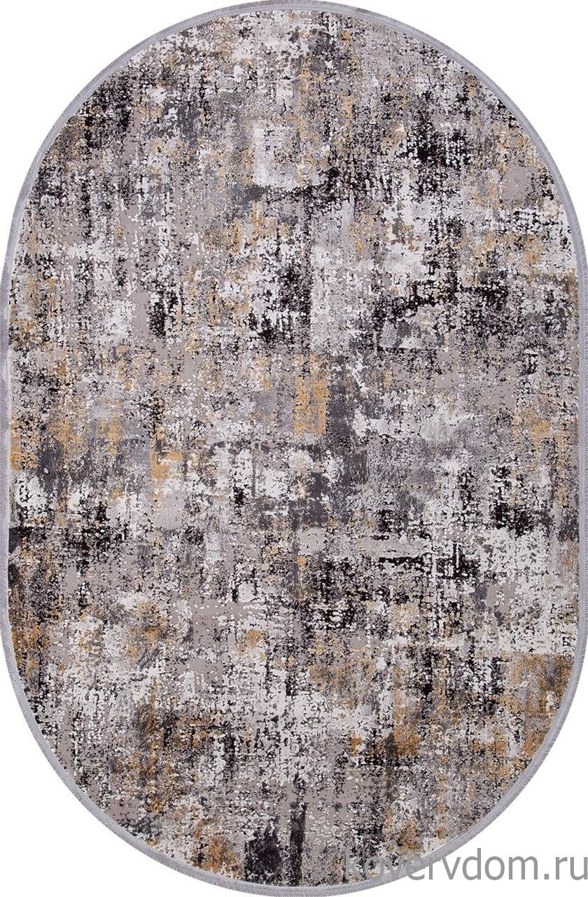 Ковер ROXANNE 17162 L.GREY / D.GREY Овал Ковер ROXANNE 17162 L.GREY / D.GREY Овал