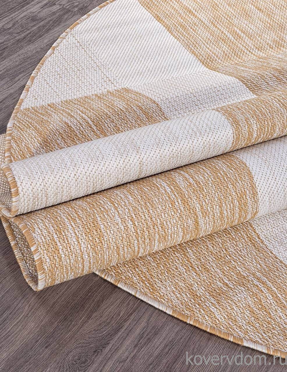 Ковер циновка ВЕГАС S005 BEIGE Овал