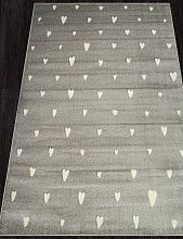 Пушистый круглый ковер IZUMRUD C210 LIGHT GRAY