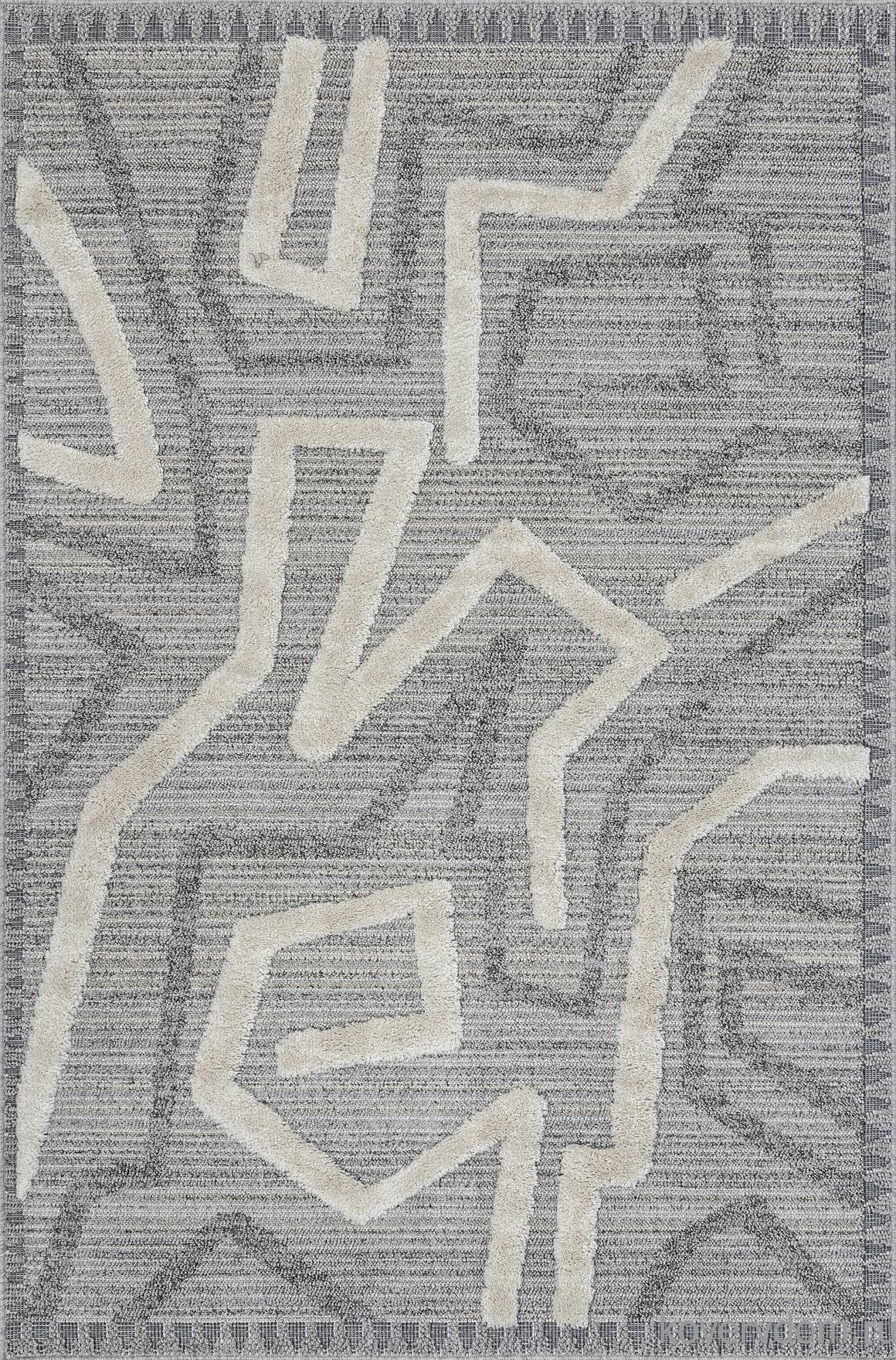 Ковер TUNIS 6604A L.GRAY / WHITE Ковер TUNIS 6604A L.GRAY / WHITE