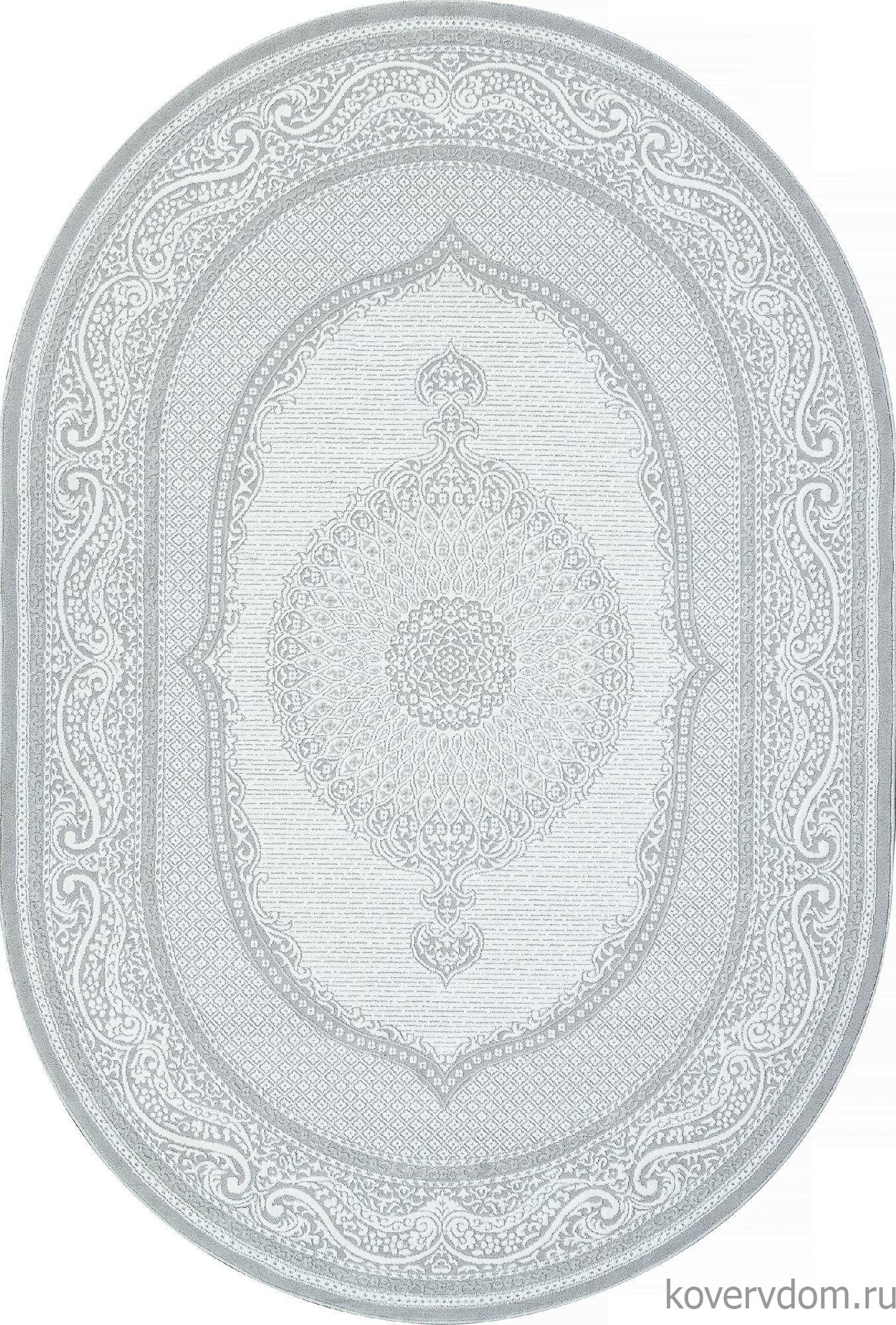 Ковер SIROCCO E364AP GREY / WHITE Овал Ковер SIROCCO E364AP GREY / WHITE Овал