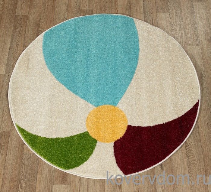 Ковер детский FUNKY TOP PIL cream ROUND Ковер детский FUNKY TOP PIL cream ROUND