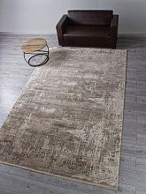 Ковер из Турции из вискозы ROYAL G381J2 BEIGE / D.GREY
